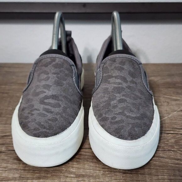 Sperry Pier Wave Hi Slip-On Women's Shoes Size 6.5 Gray Animal Print - Picture 2 of 8